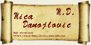 Mića Danojlović vizit kartica